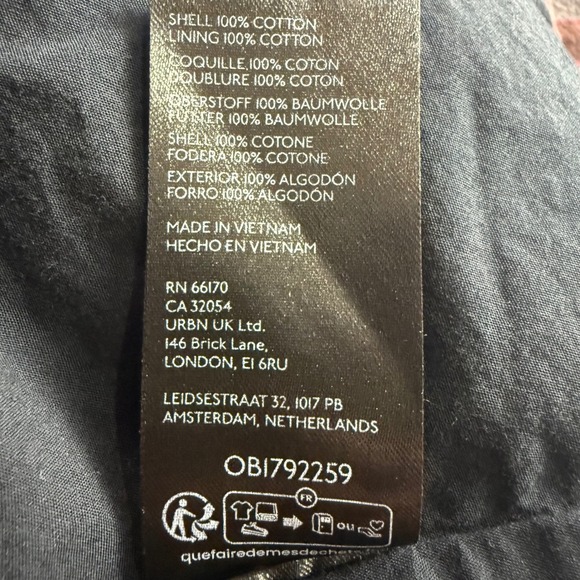 BDG Max Plaid Mini Dress Ruffled Skirt Button Front Short Sleeve Burgundy Size S - Picture 8 of 9